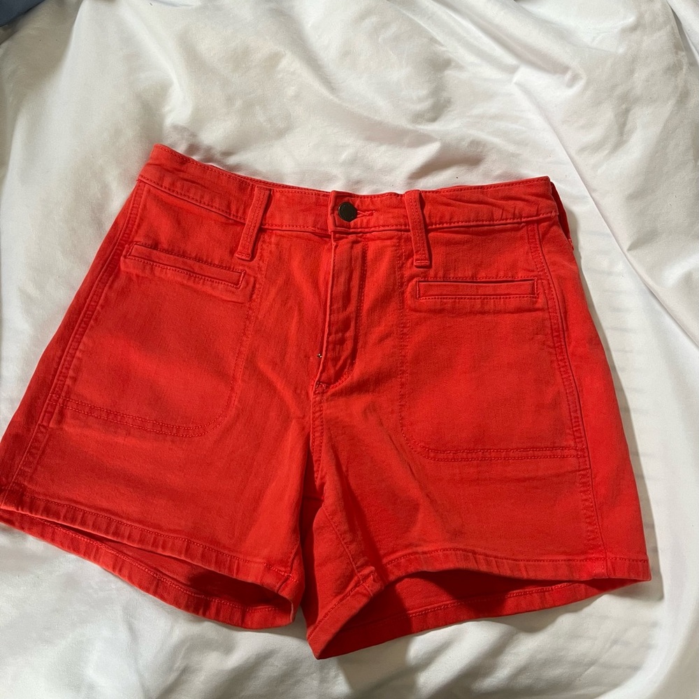 Red shorts.